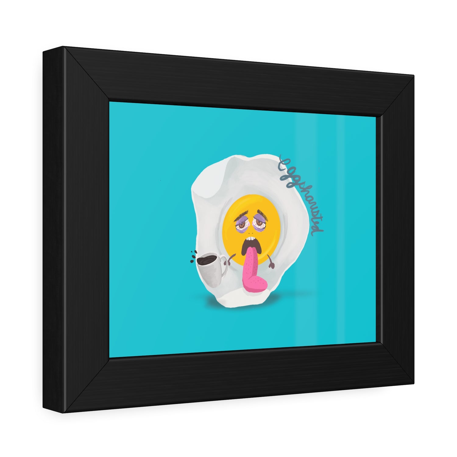 Eggshausted Framed Paper Poster