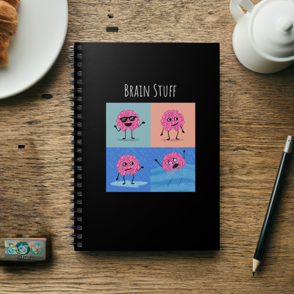 Brainey Spiral Notebook - Ruled Line